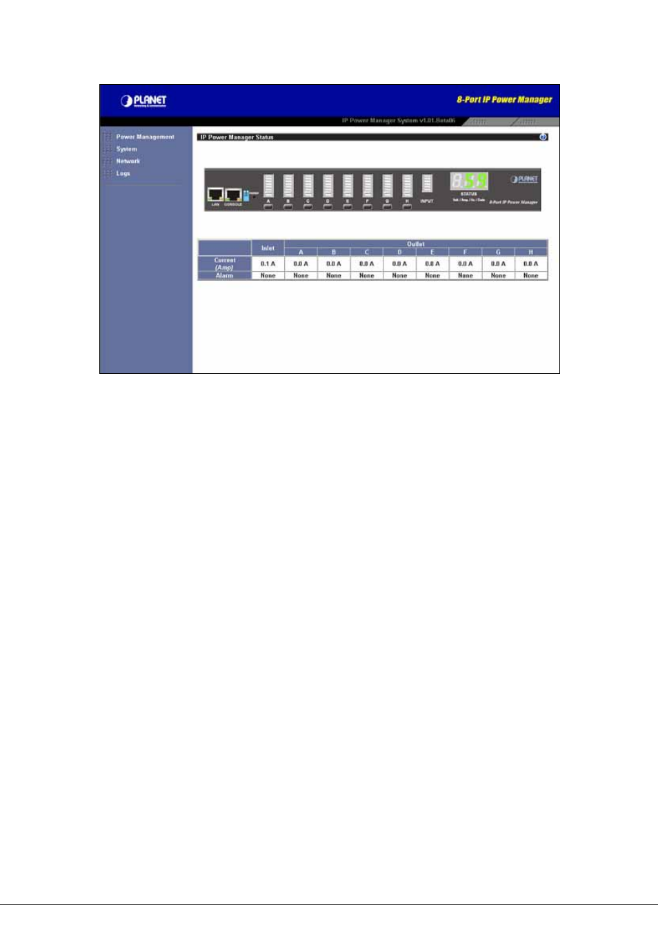 Planet Technology 8-Port IP Power Manager IPM-8001 User Manual | Page 18 / 58