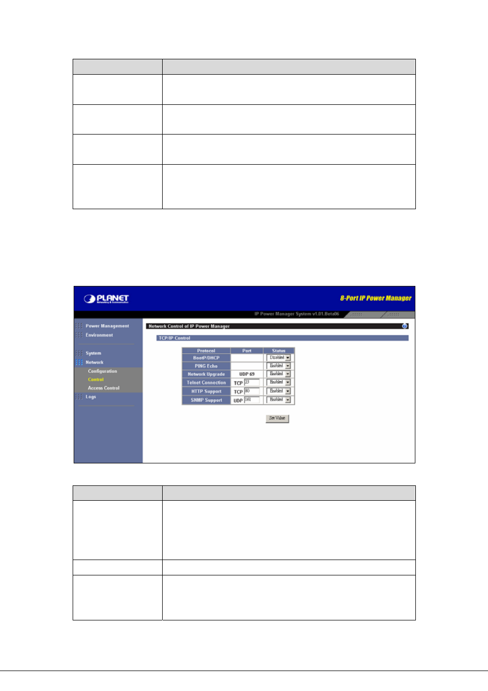 2 control, Control | Planet Technology 8-Port IP Power Manager IPM-8001 User Manual | Page 46 / 58