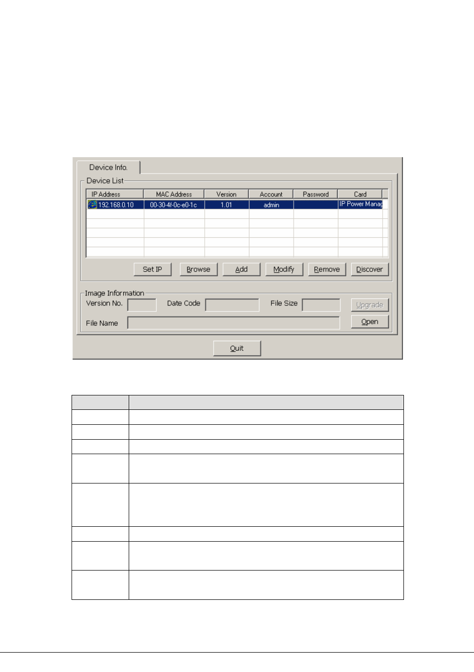 Chapter 7, Utility, Chapter 7 utility | Planet Technology 8-Port IP Power Manager IPM-8001 User Manual | Page 52 / 58