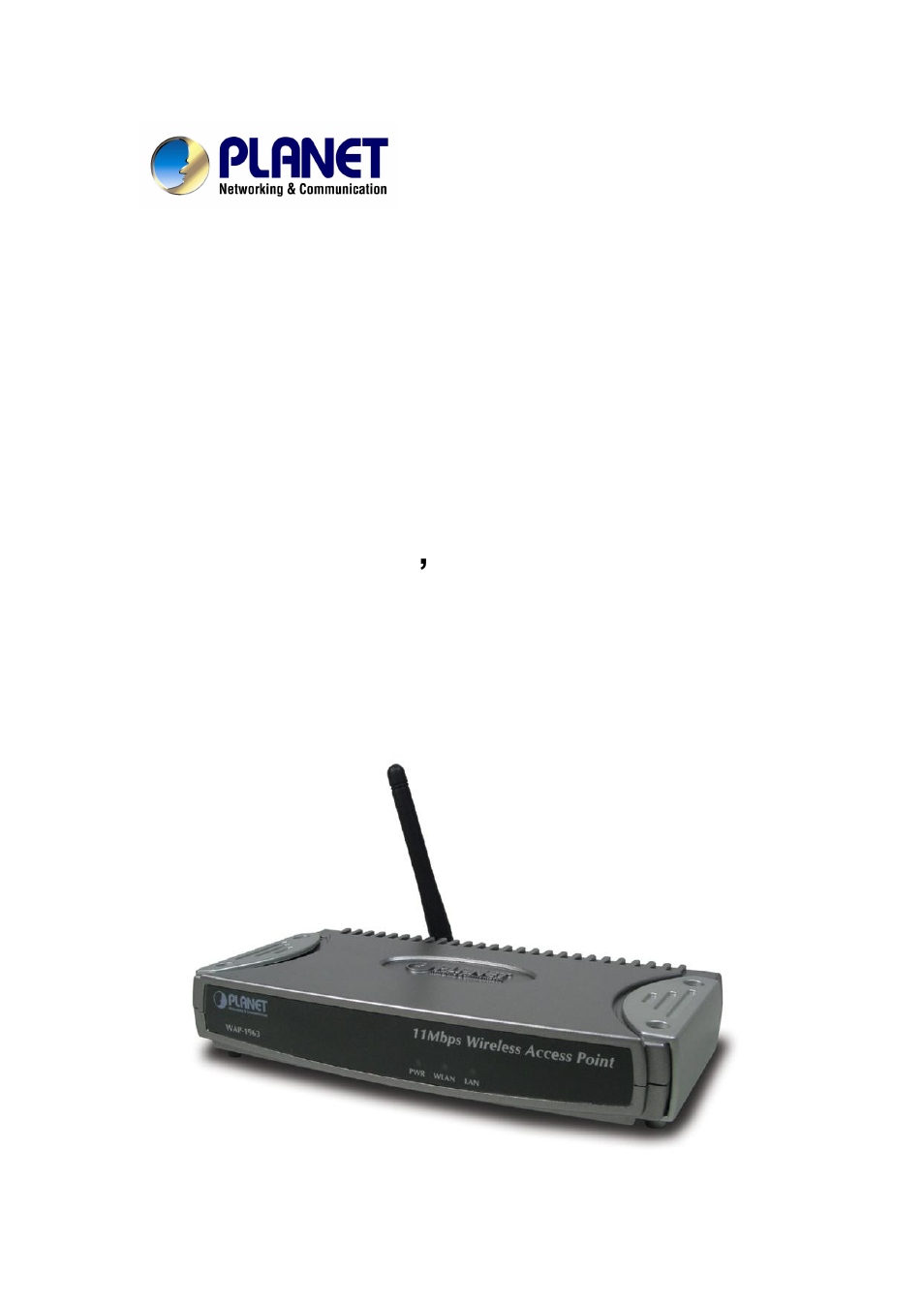 Planet Technology WAP-1963 User Manual | 27 pages