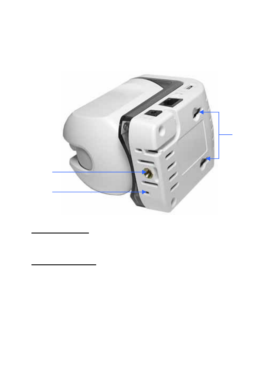 Rear and bottom view (without the camera stand), Screw hole, Reset button | Planet Technology ICA-210W User Manual | Page 15 / 101