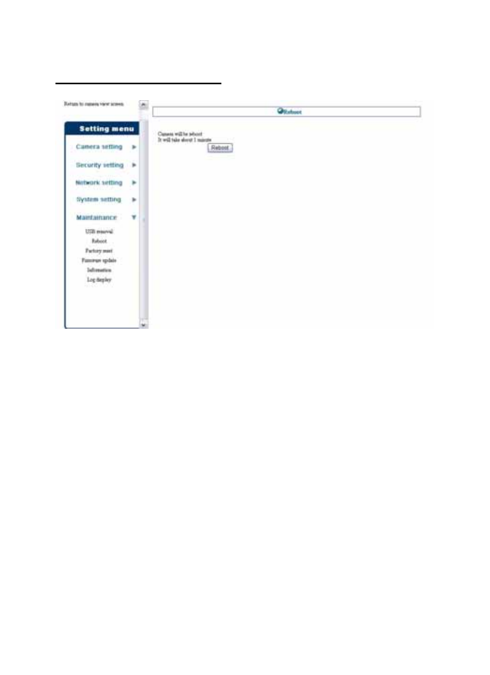 Maintenance > reboot | Planet Technology ICA-210W User Manual | Page 50 / 101