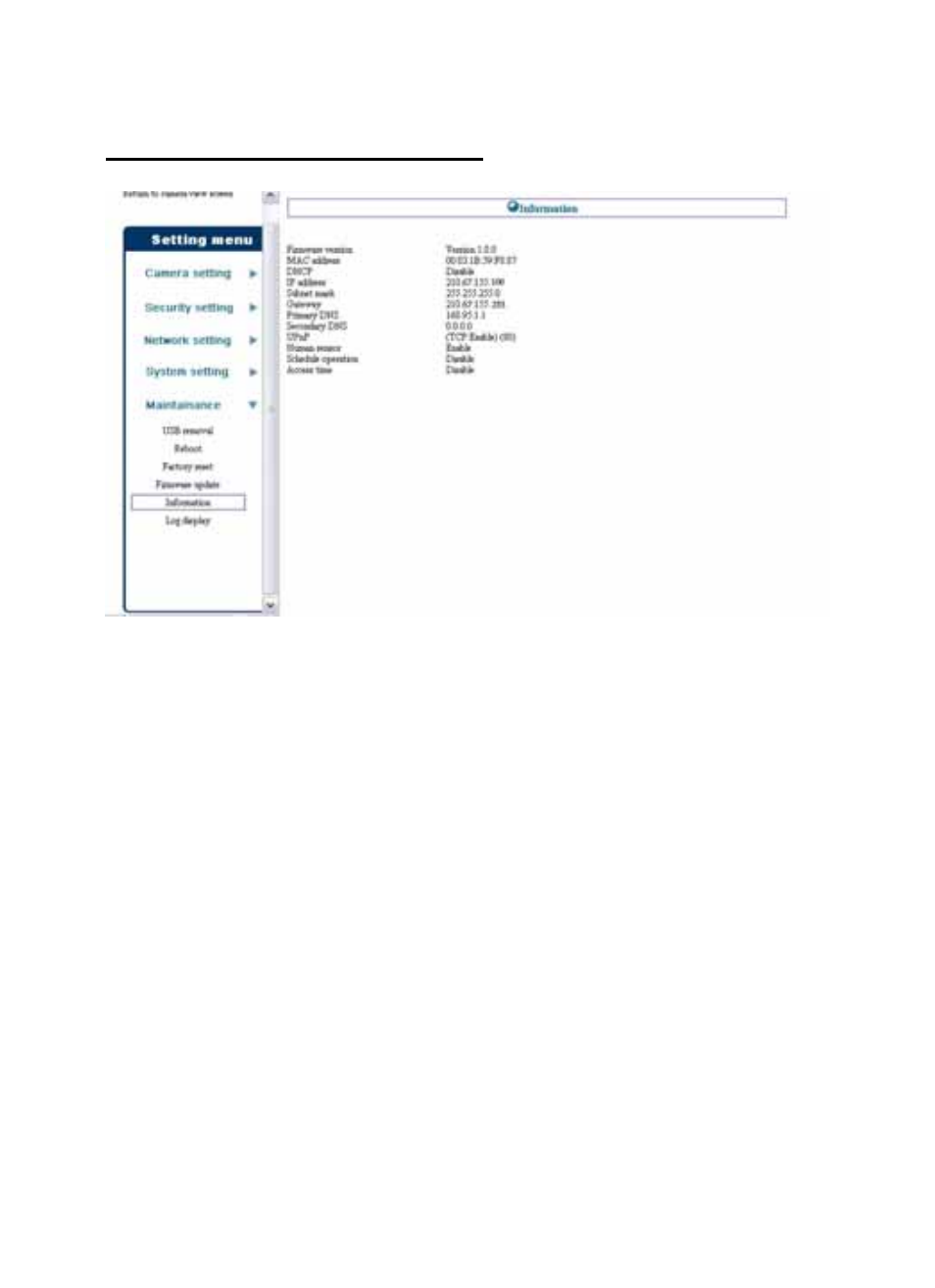 Maintenance > information | Planet Technology ICA-210W User Manual | Page 53 / 101