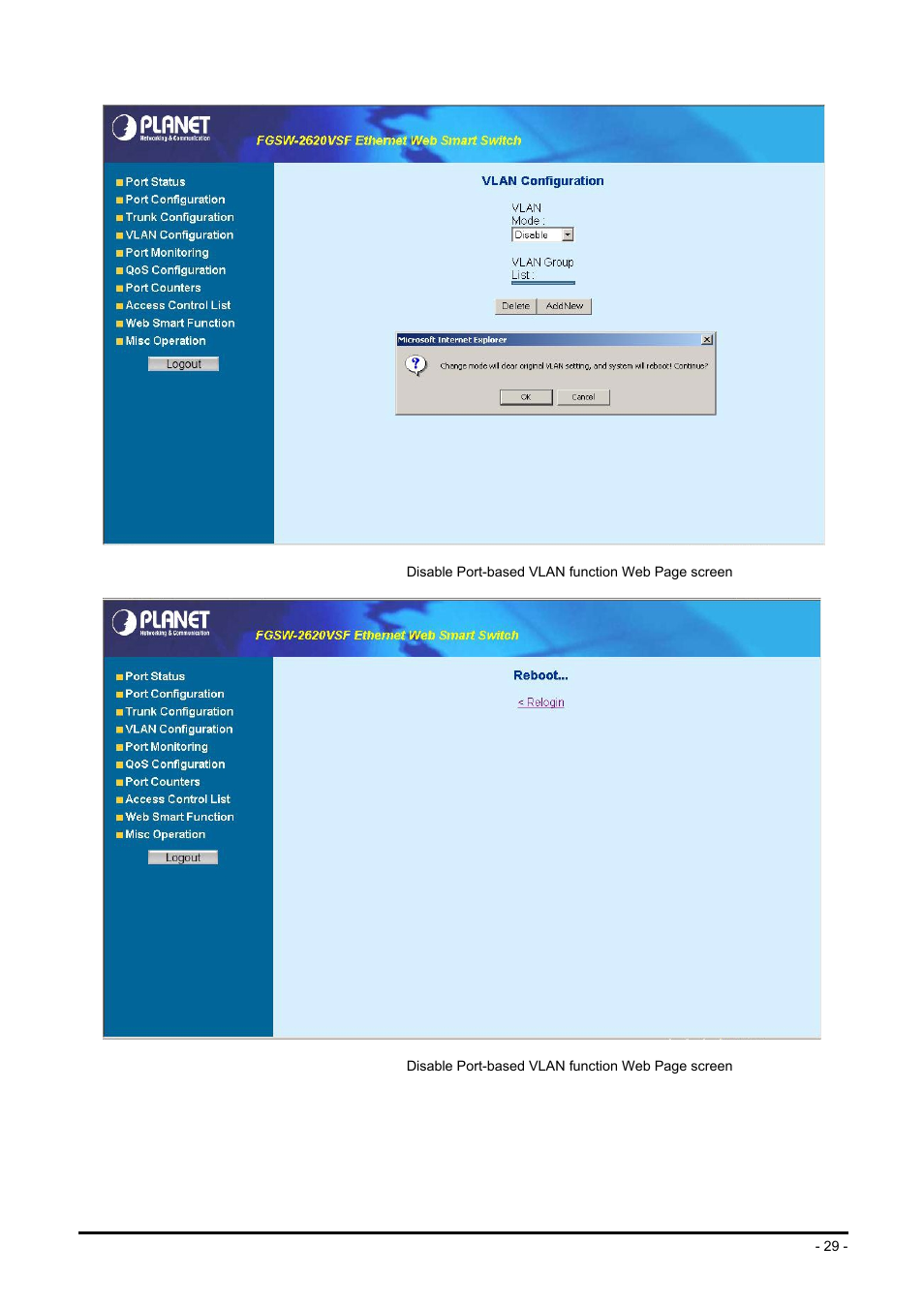 Planet Technology FGSW-2624SF User Manual | Page 29 / 89