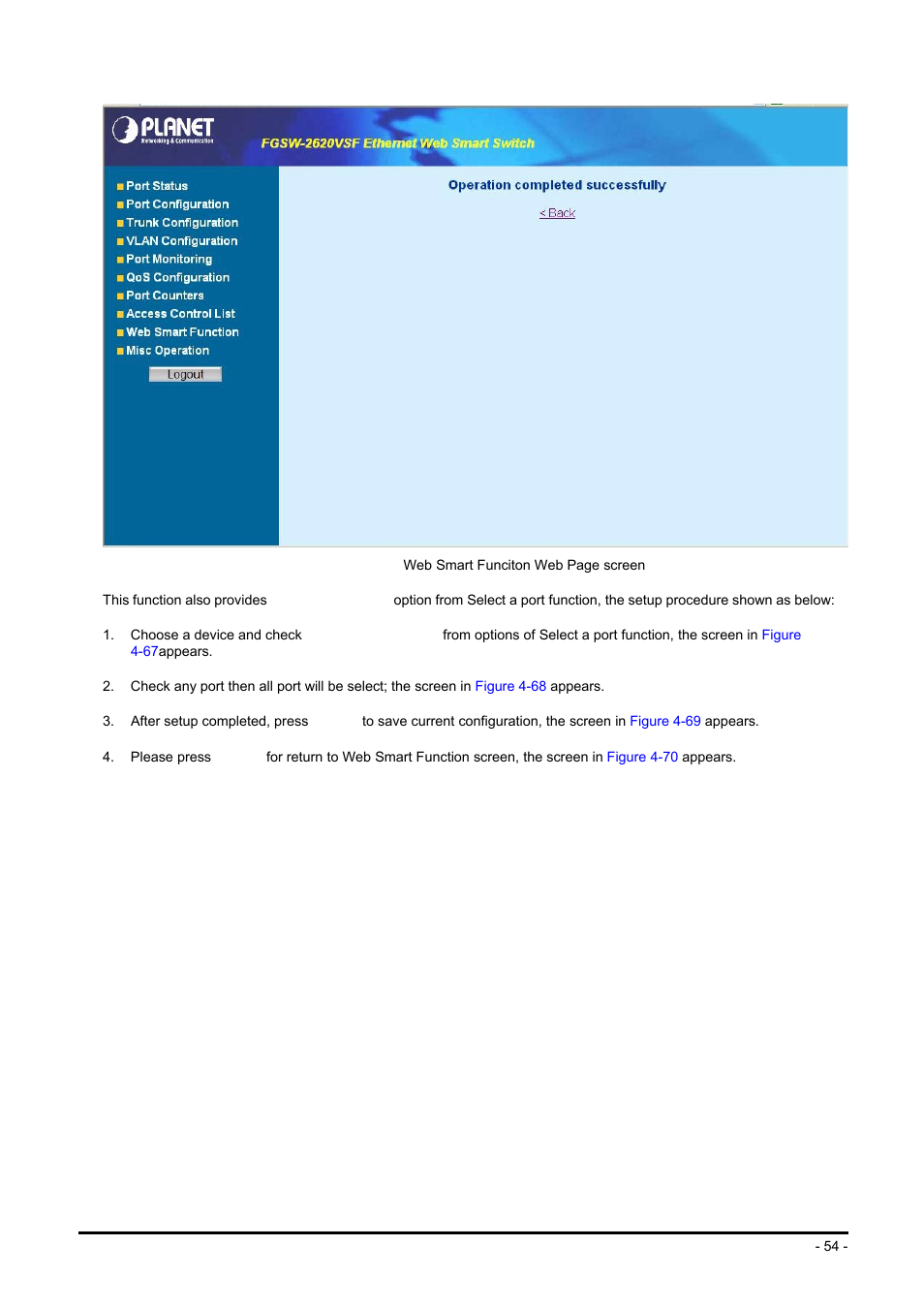 Planet Technology FGSW-2624SF User Manual | Page 54 / 89