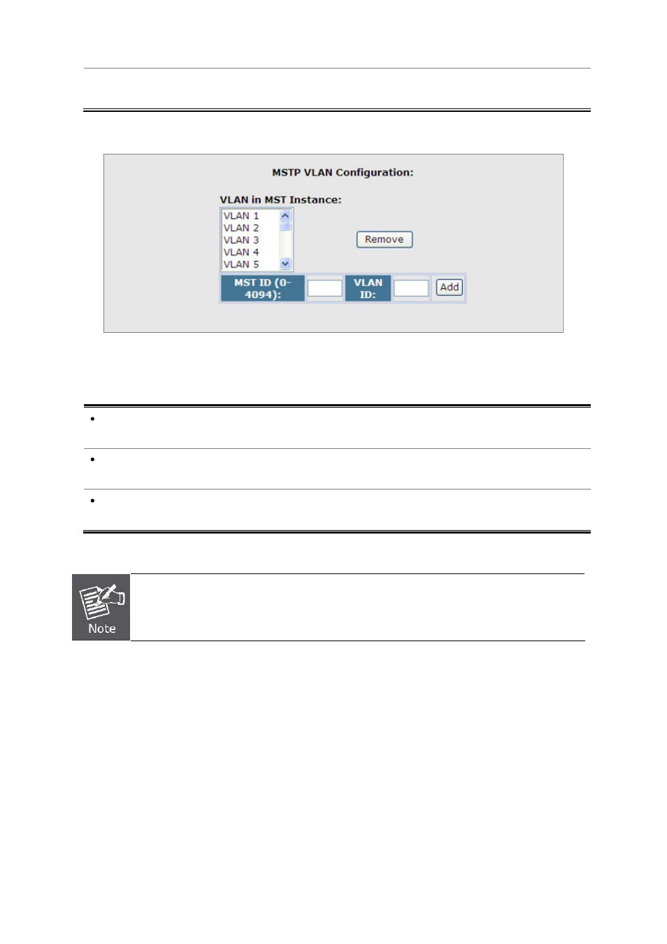 2 displaying interface settings for mstp | Planet Technology SGSD-1022 User Manual | Page 169 / 688