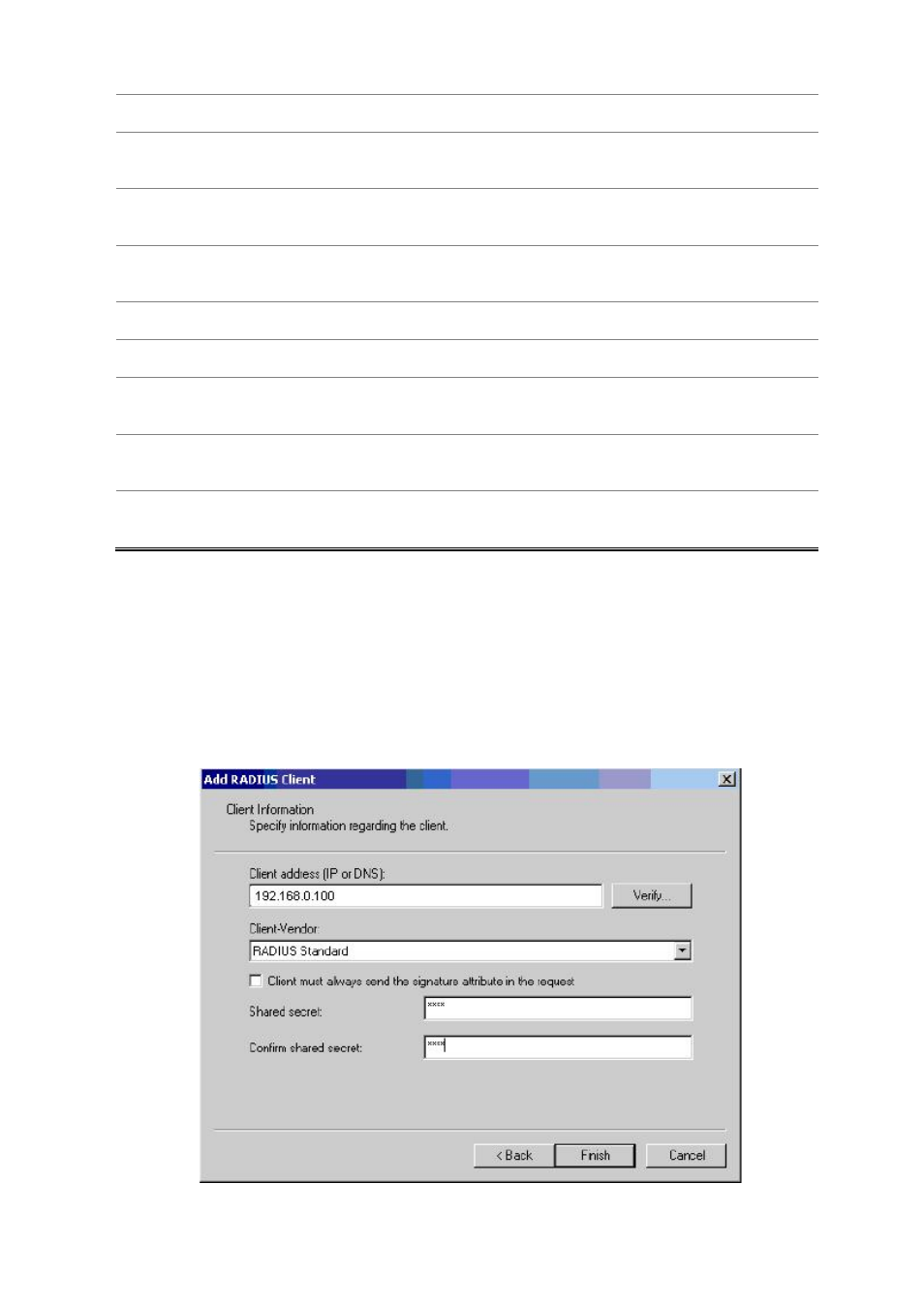 6 windows platform radius server configuration | Planet Technology SGSD-1022 User Manual | Page 287 / 688