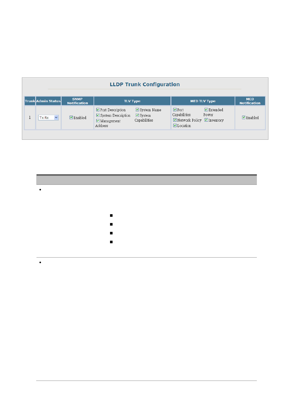 3 lldp trunk configuration | Planet Technology SGSD-1022 User Manual | Page 86 / 688