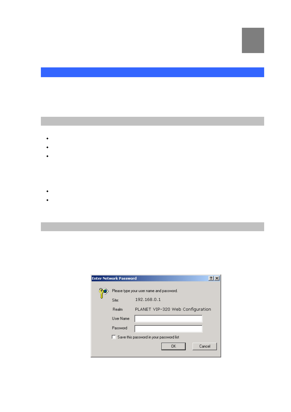 Chapter 3 network service configurations, Overview on the web interface of vip-320, Manipulation of vip-320 via web browser | Planet Technology VIP-320 User Manual | Page 17 / 51