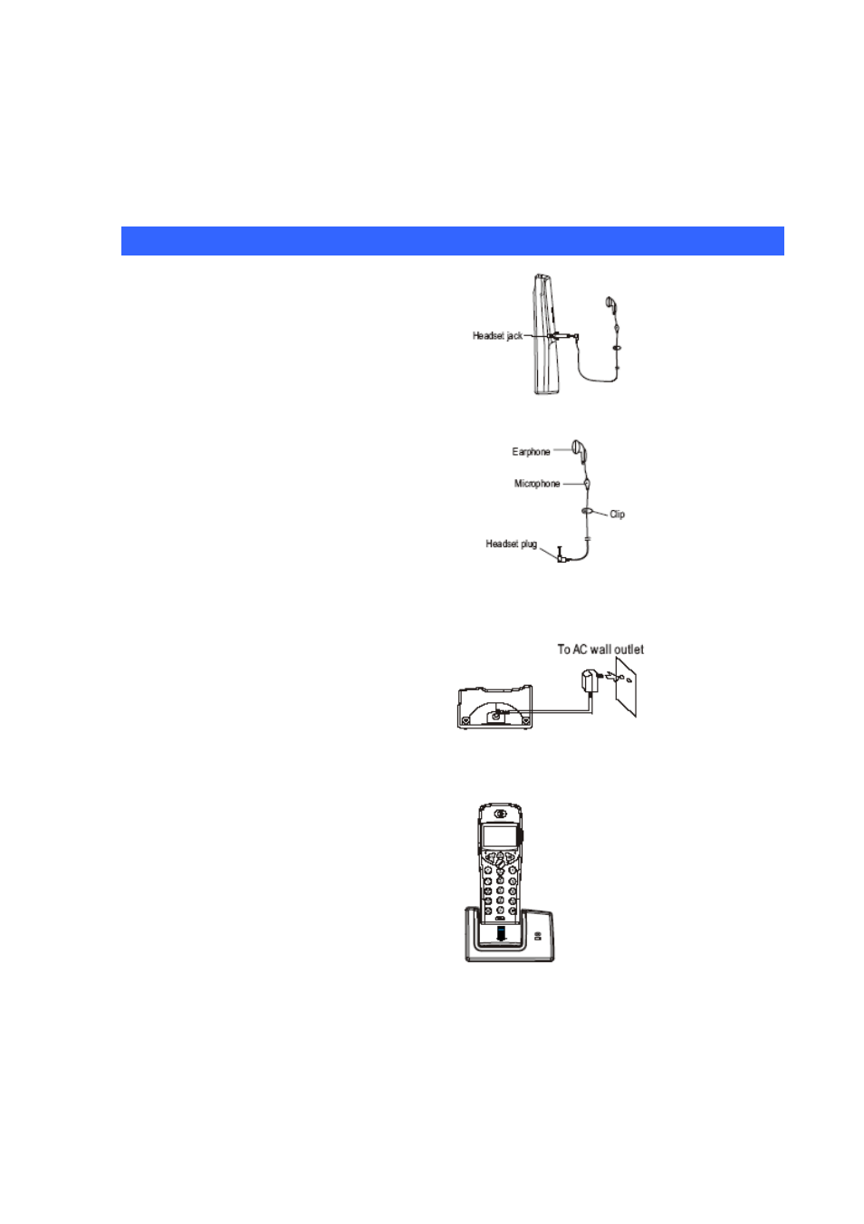 Chapter 6 dect handset operations, Using headset (optional), Charger | Charging handset | Planet Technology VIP-320 User Manual | Page 41 / 51