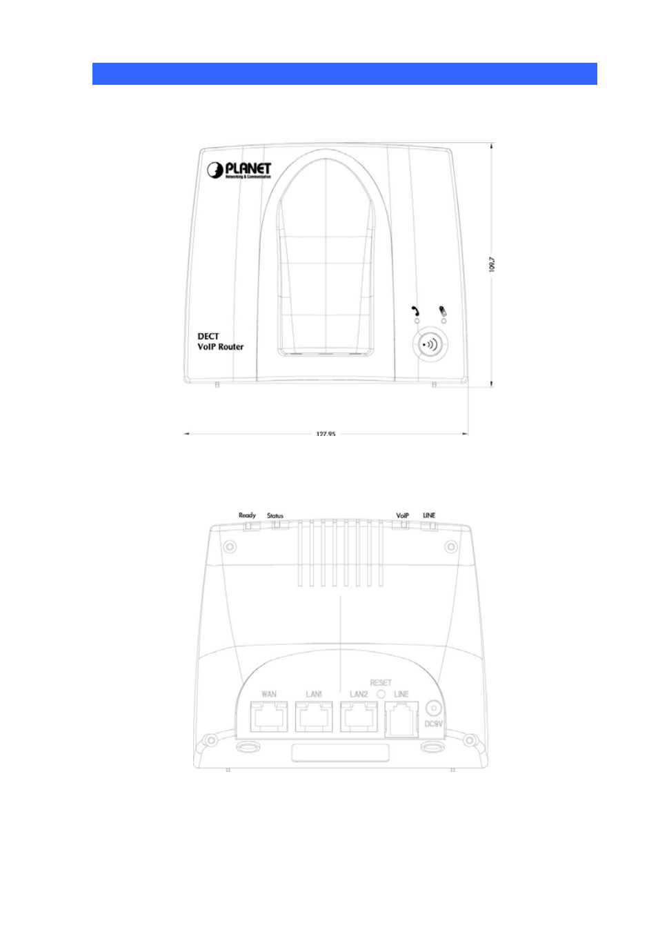 Physical details | Planet Technology VIP-320 User Manual | Page 8 / 51