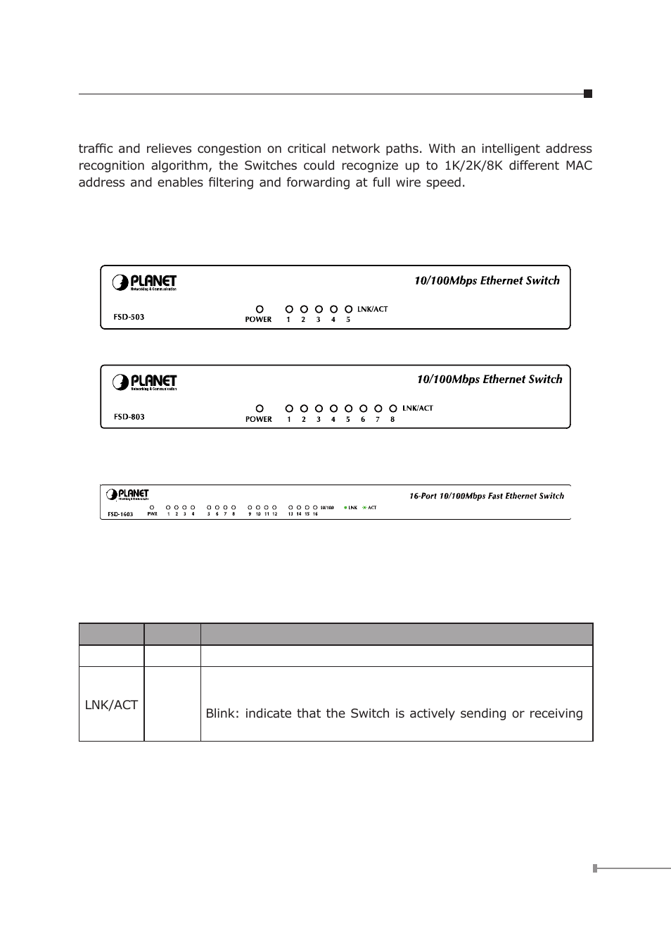 Planet Technology FSD-5816 User Manual | Page 10 / 22