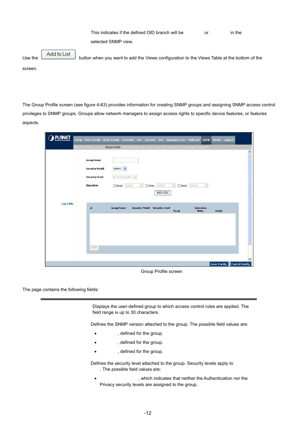 3 group profile | Planet Technology WGSW-48040 User Manual | Page 120 / 371