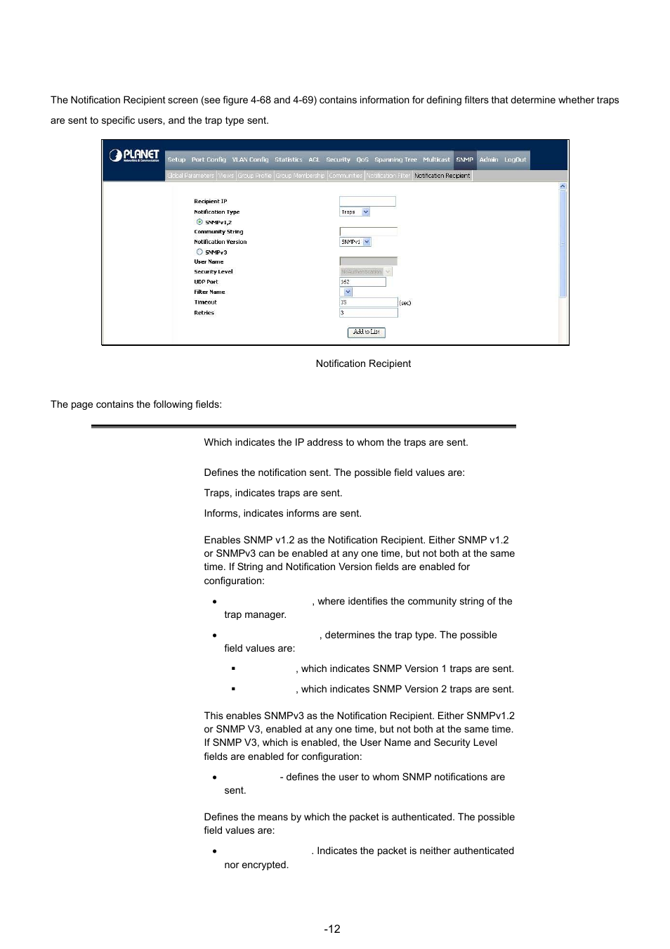 7 notification recipient | Planet Technology WGSW-48040 User Manual | Page 126 / 371