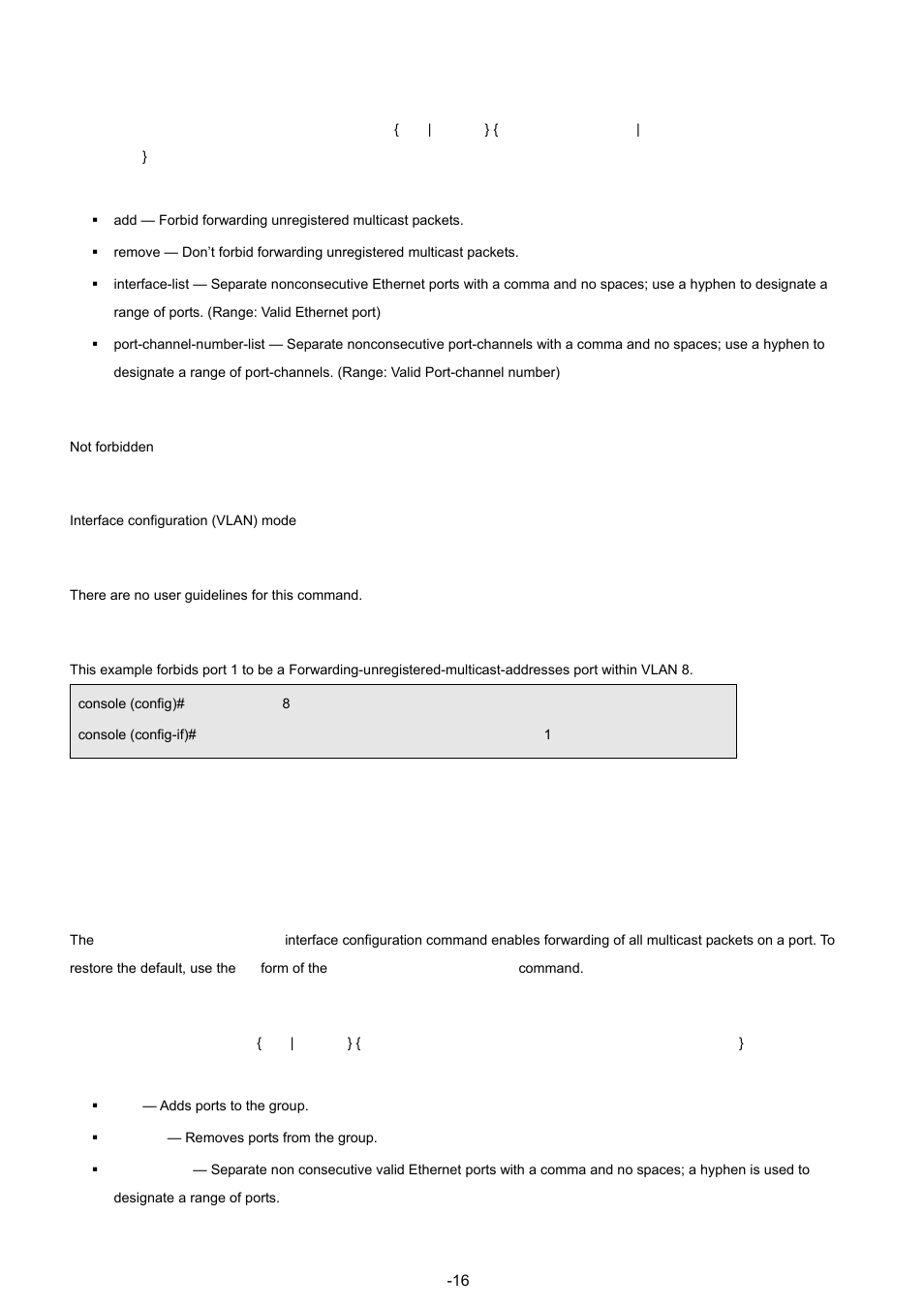 7 bridge multicast forward-all, Syntax, Default configuration | Command modes, User guidelines, Examples | Planet Technology WGSW-48040 User Manual | Page 163 / 371