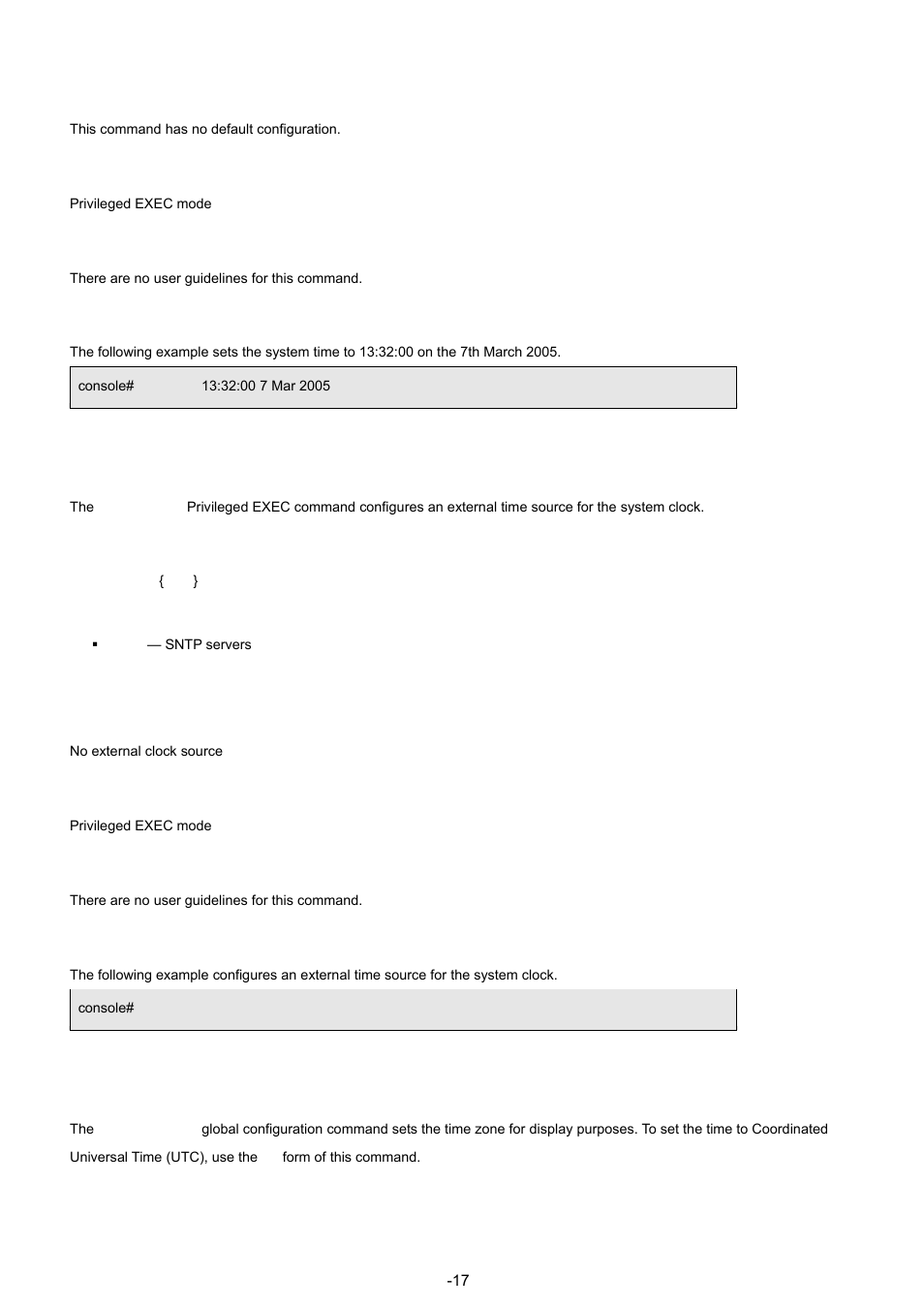 2 clock source, 3 clock timezone | Planet Technology WGSW-48040 User Manual | Page 173 / 371