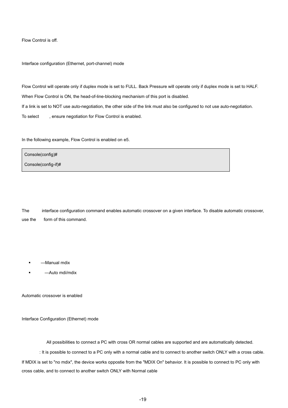 9 mdix, Default configuration, Command mode | User guidelines, Example, Syntax | Planet Technology WGSW-48040 User Manual | Page 195 / 371