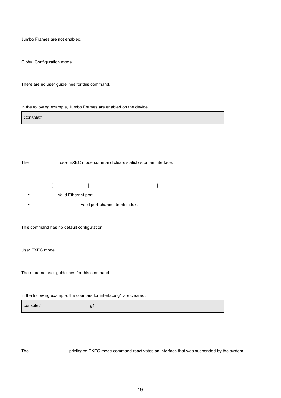 12 clear counters, 13 set interface active | Planet Technology WGSW-48040 User Manual | Page 197 / 371