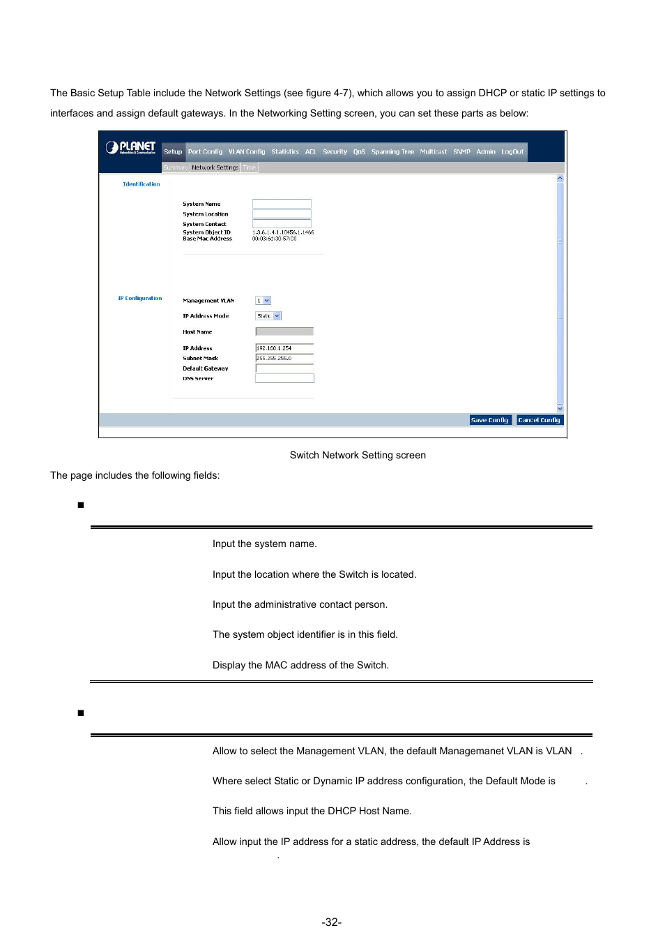 2 network settings | Planet Technology WGSW-48040 User Manual | Page 32 / 371