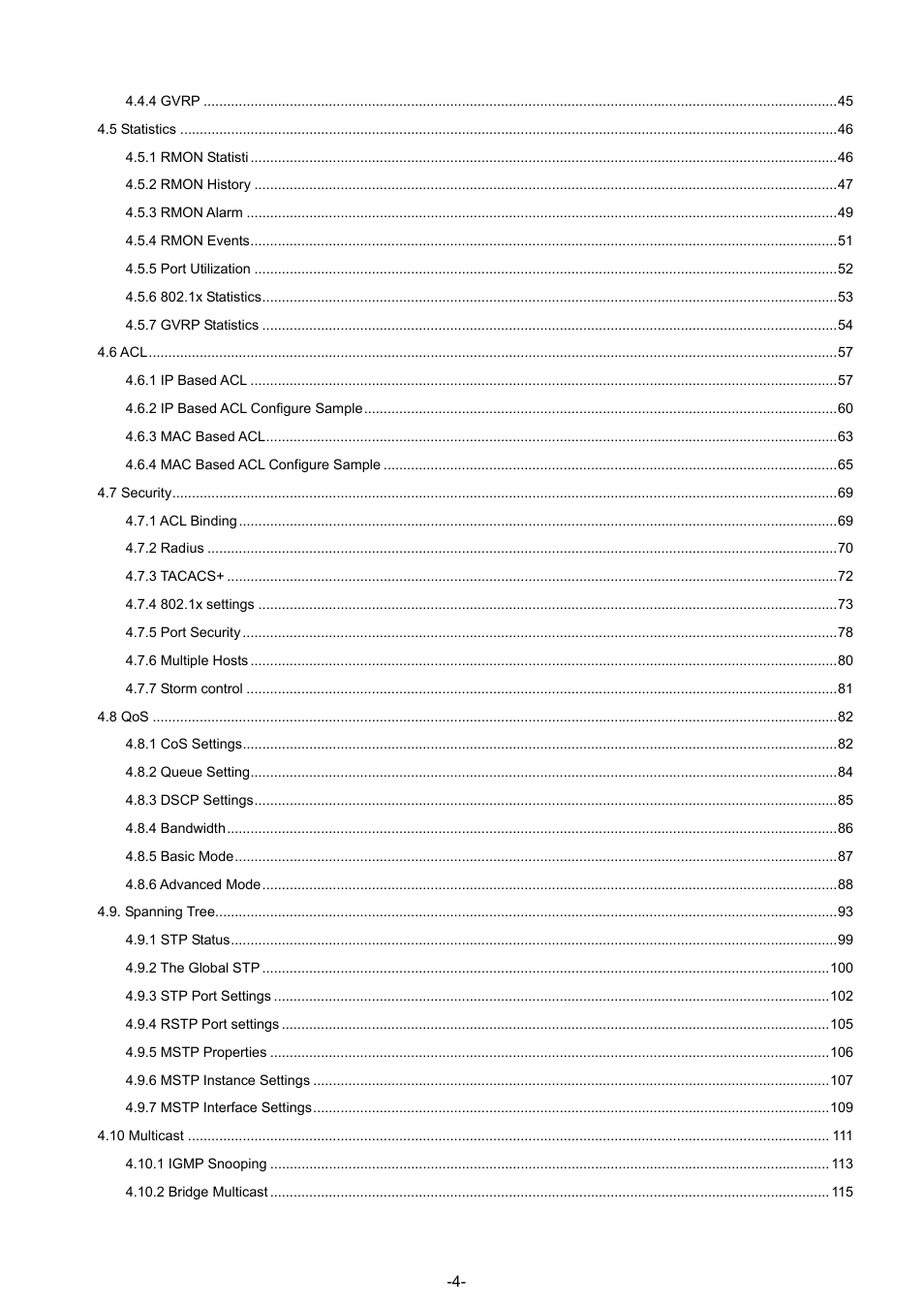 Planet Technology WGSW-48040 User Manual | Page 4 / 371