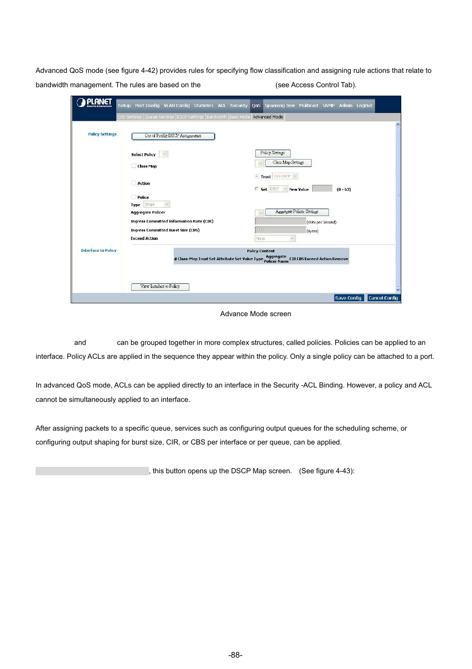 6 advanced mode | Planet Technology WGSW-48040 User Manual | Page 88 / 371