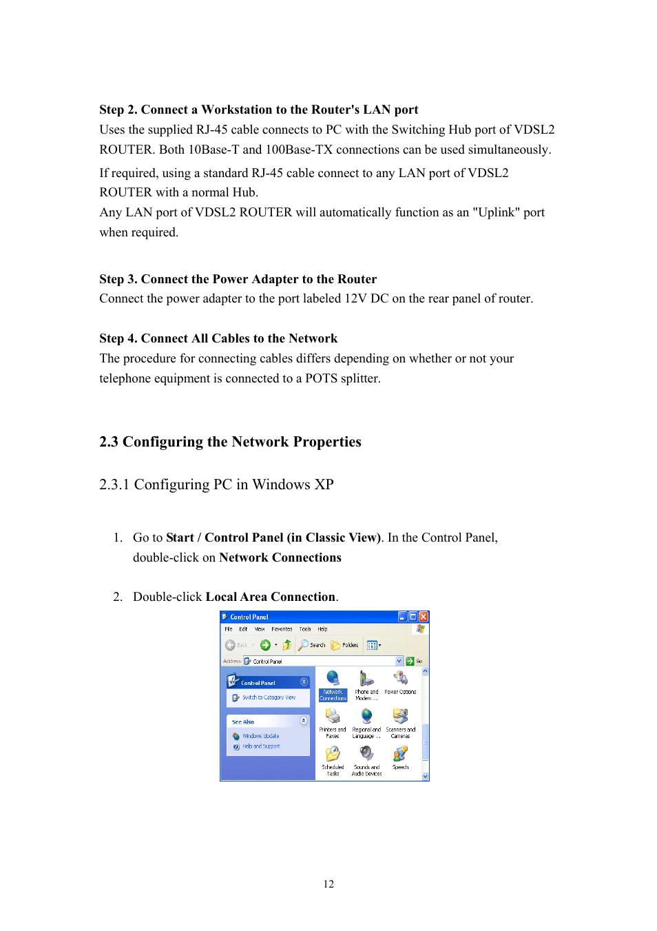 Planet Technology VDSL2 VC-200M User Manual | Page 12 / 61