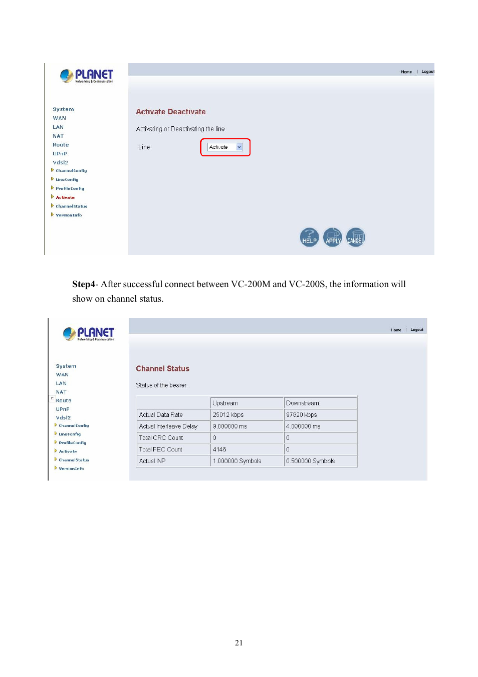 Planet Technology VDSL2 VC-200M User Manual | Page 21 / 61