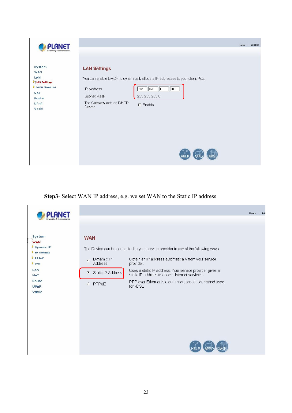 Planet Technology VDSL2 VC-200M User Manual | Page 23 / 61