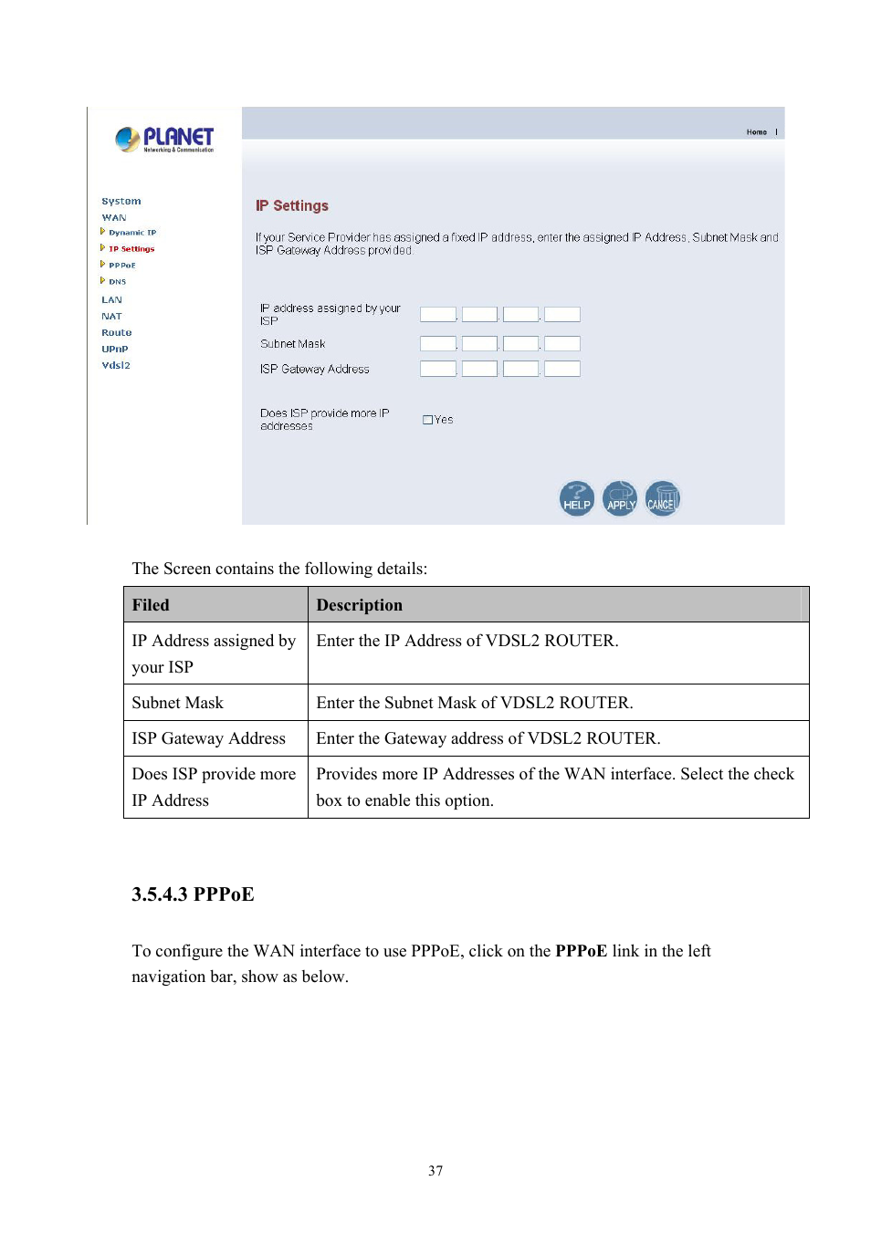 Planet Technology VDSL2 VC-200M User Manual | Page 37 / 61