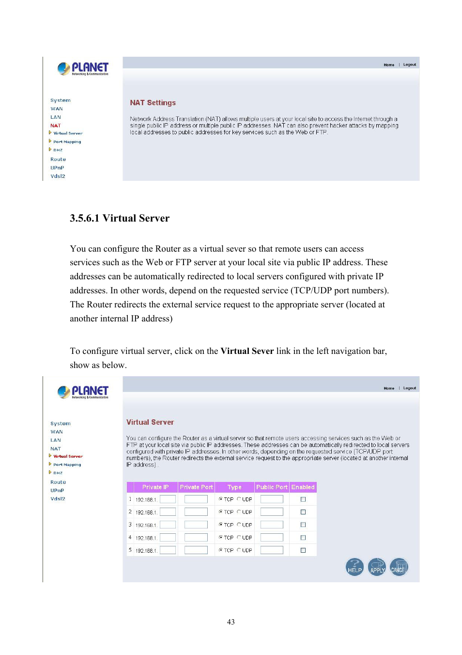 Planet Technology VDSL2 VC-200M User Manual | Page 43 / 61
