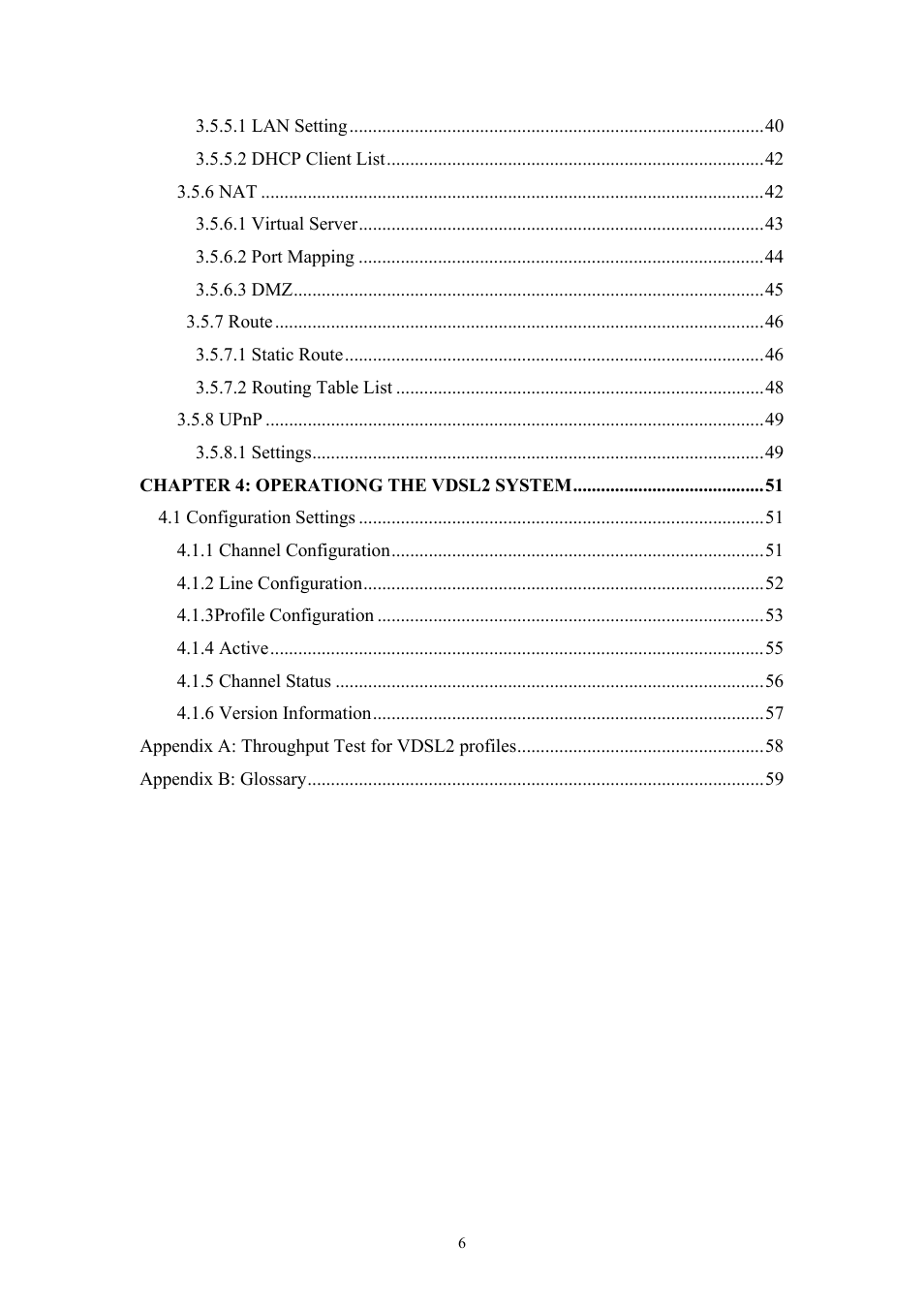 Planet Technology VDSL2 VC-200M User Manual | Page 6 / 61