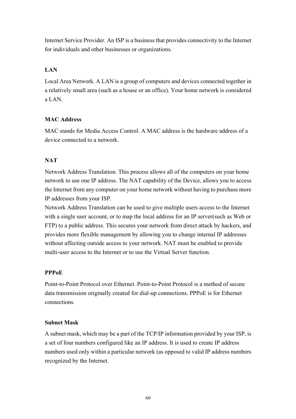 Planet Technology VDSL2 VC-200M User Manual | Page 60 / 61