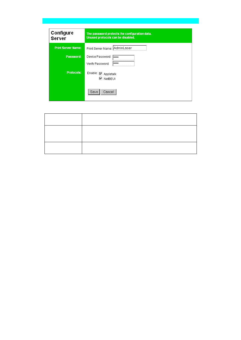 Configure server | Planet Technology FPS-5P-M User Manual | Page 50 / 93