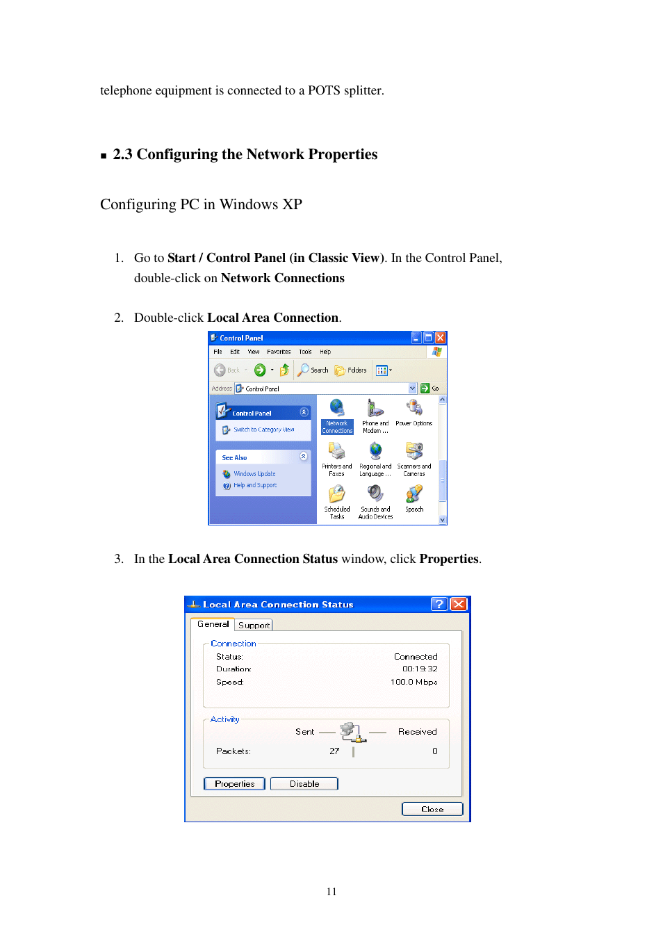 Planet Technology 802.11g Wireless ADSL 2/2+ Router ADW-4401A/Bv2 User Manual | Page 11 / 63