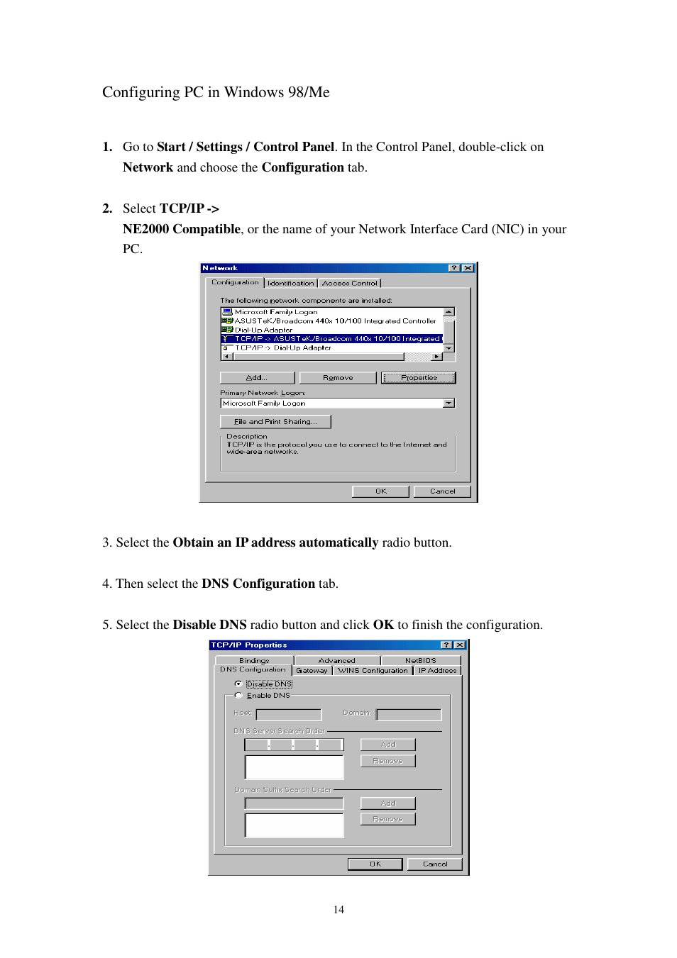 Planet Technology 802.11g Wireless ADSL 2/2+ Router ADW-4401A/Bv2 User Manual | Page 14 / 63