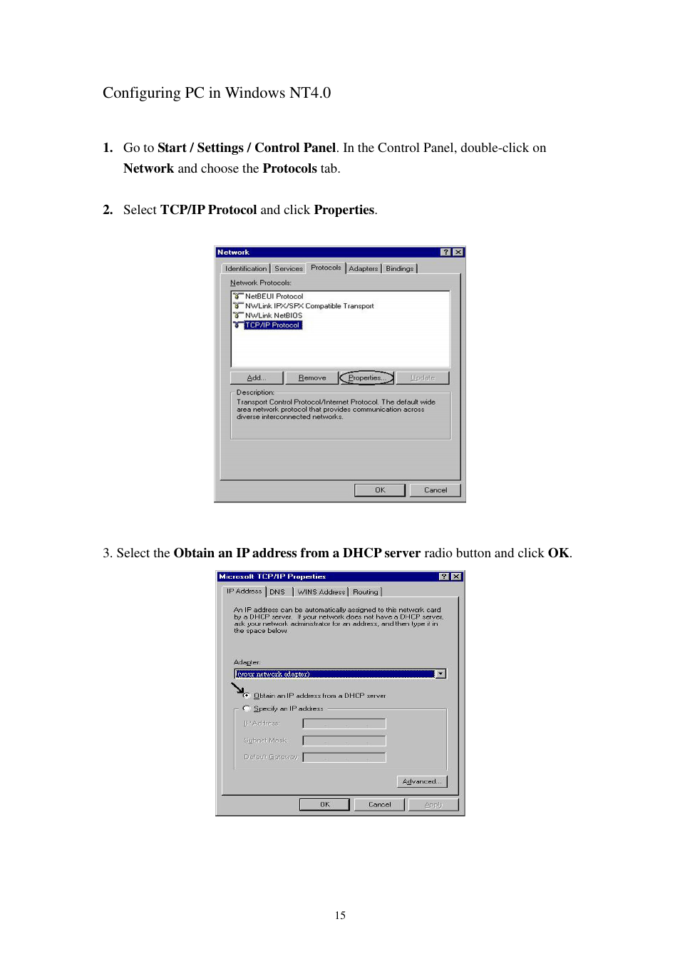 Planet Technology 802.11g Wireless ADSL 2/2+ Router ADW-4401A/Bv2 User Manual | Page 15 / 63