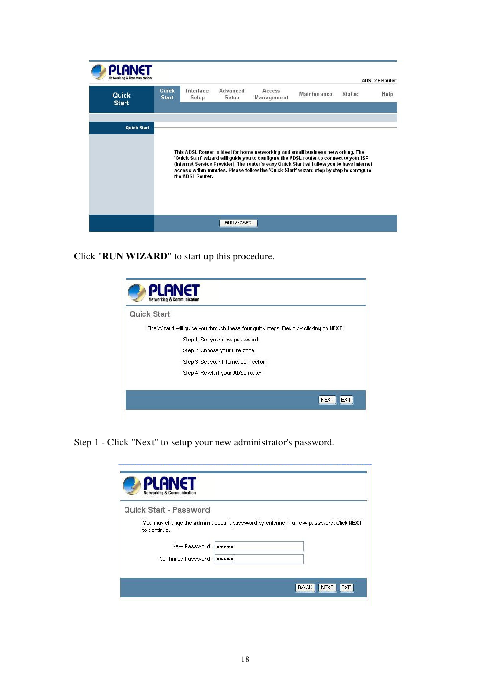 Planet Technology 802.11g Wireless ADSL 2/2+ Router ADW-4401A/Bv2 User Manual | Page 18 / 63