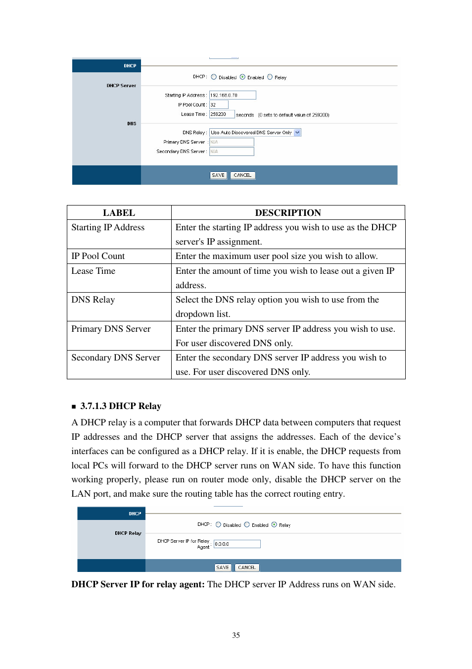 Planet Technology 802.11g Wireless ADSL 2/2+ Router ADW-4401A/Bv2 User Manual | Page 35 / 63