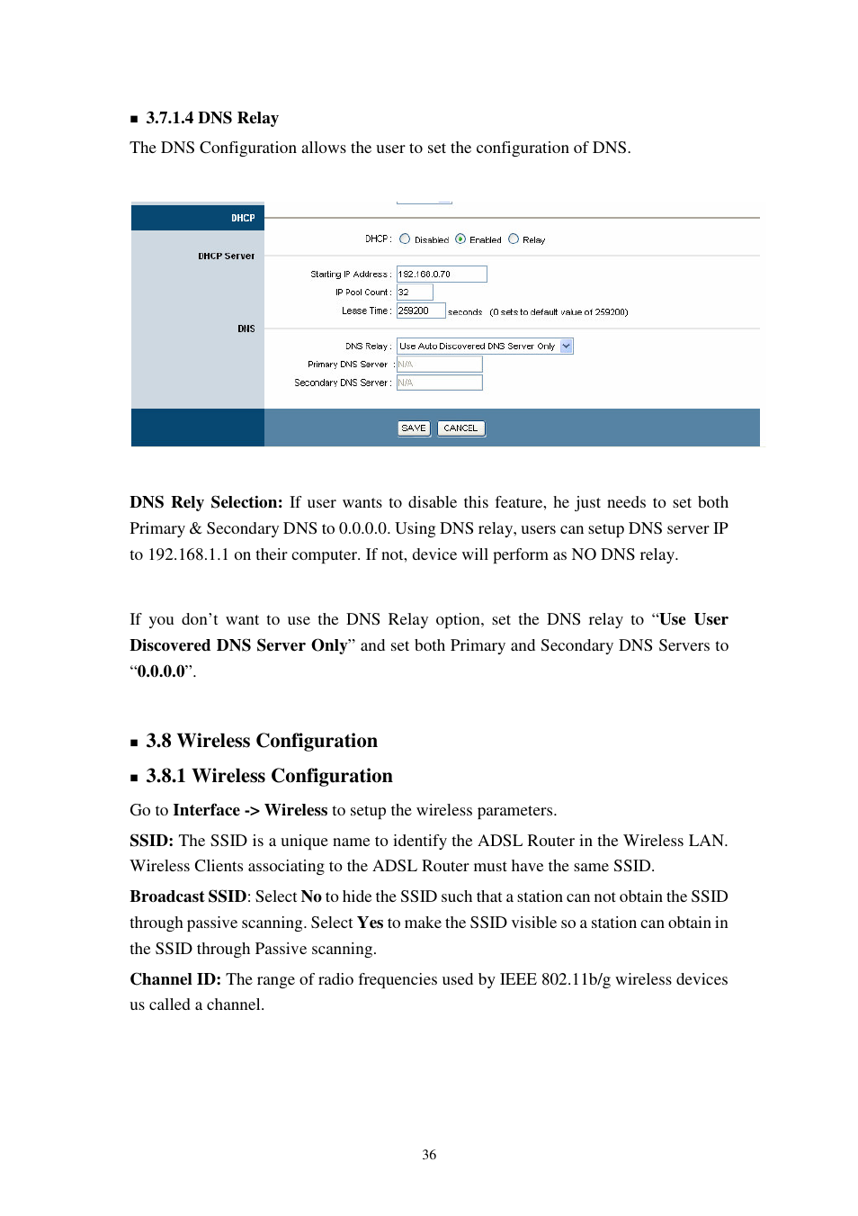 8 wireless configuration, 1 wireless configuration | Planet Technology 802.11g Wireless ADSL 2/2+ Router ADW-4401A/Bv2 User Manual | Page 36 / 63