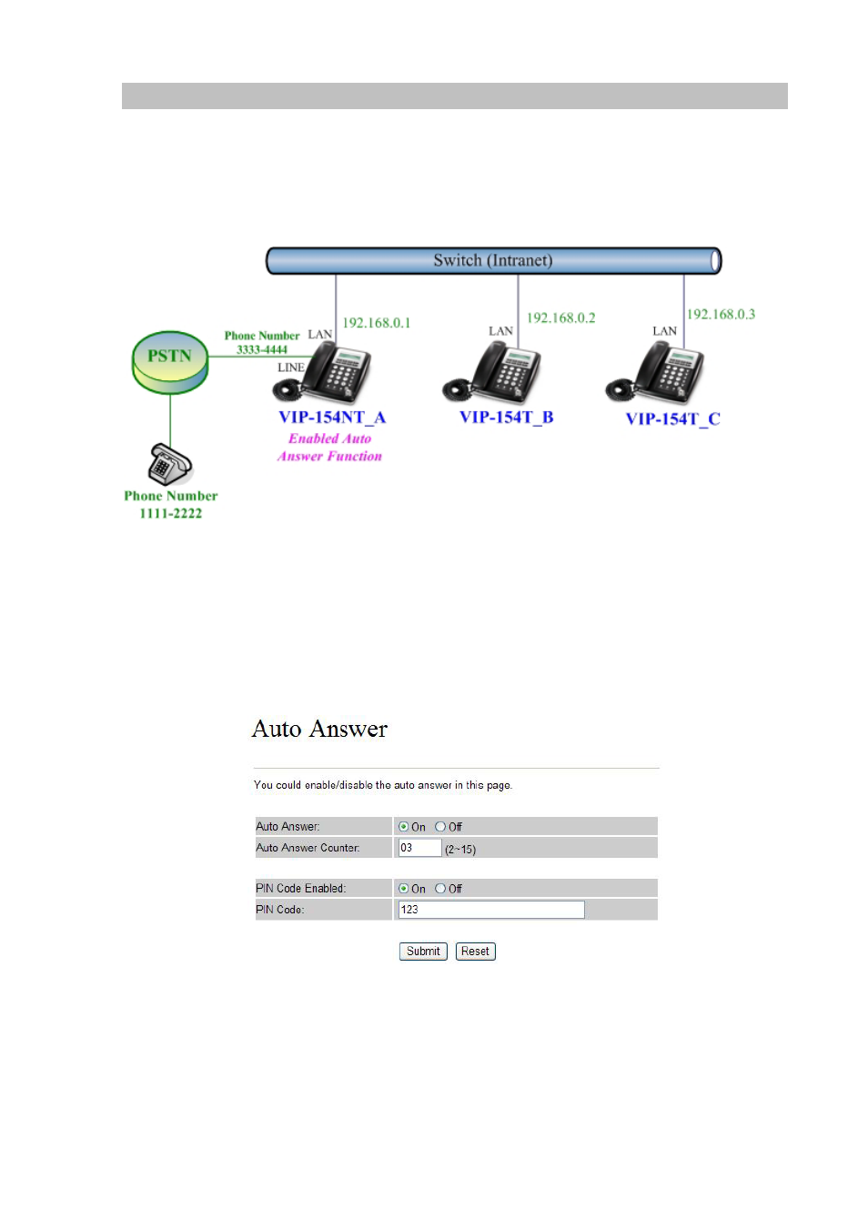 Case 9: auto answer feature_pstn to ip | Planet Technology VIP-154T User Manual | Page 53 / 55