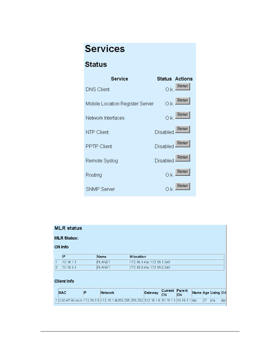 3 services, 4 mlrd, 3 services 3.8.4 mlrd | Planet Technology Network Device MAP-2105 User Manual | Page 37 / 66