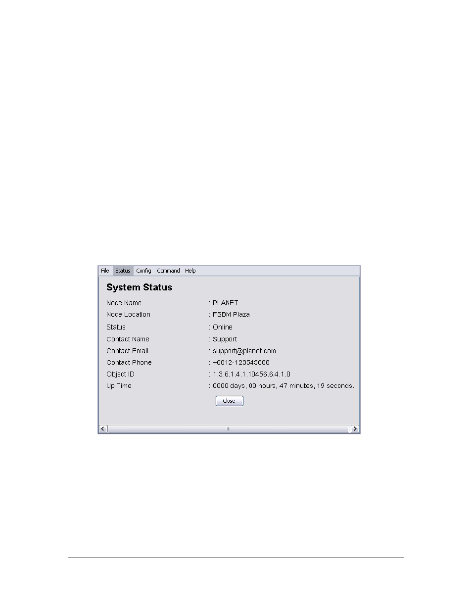 2 status > system | Planet Technology Network Device MAP-2105 User Manual | Page 50 / 66