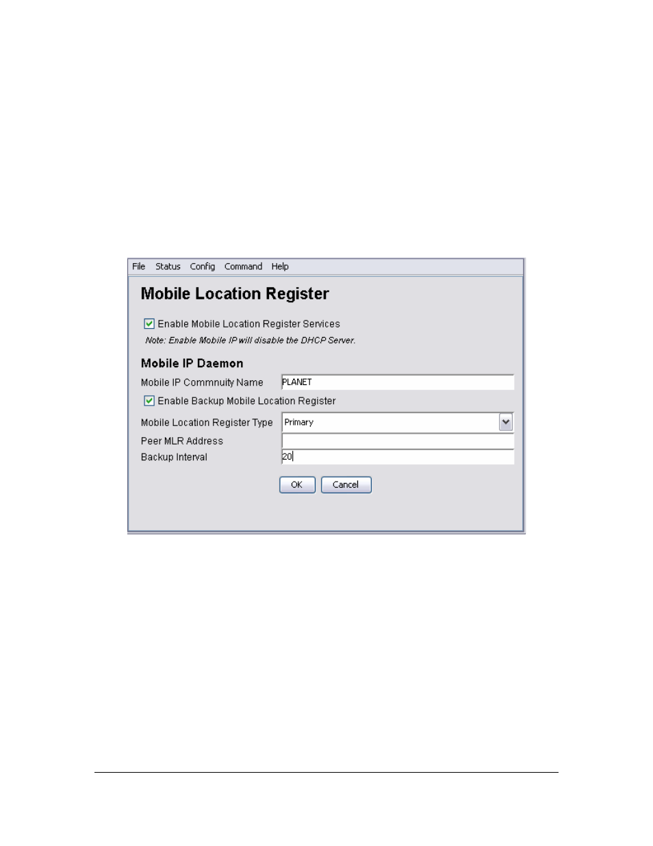 11 config > services > mobile ip | Planet Technology Network Device MAP-2105 User Manual | Page 62 / 66