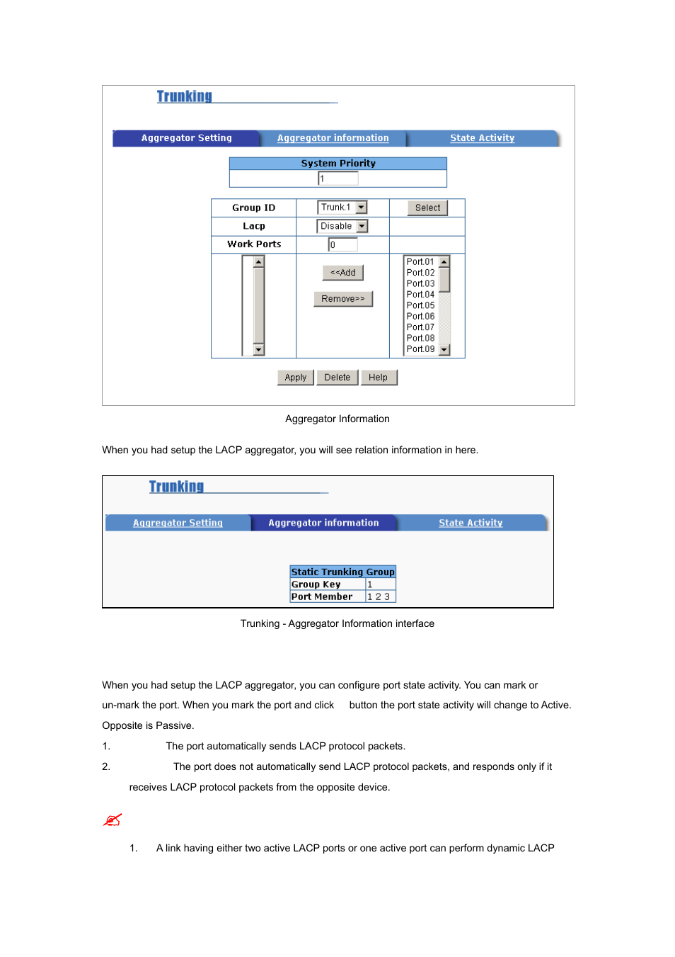2 aggregator state activity | Planet Technology WGSW-2620P User Manual | Page 102 / 131