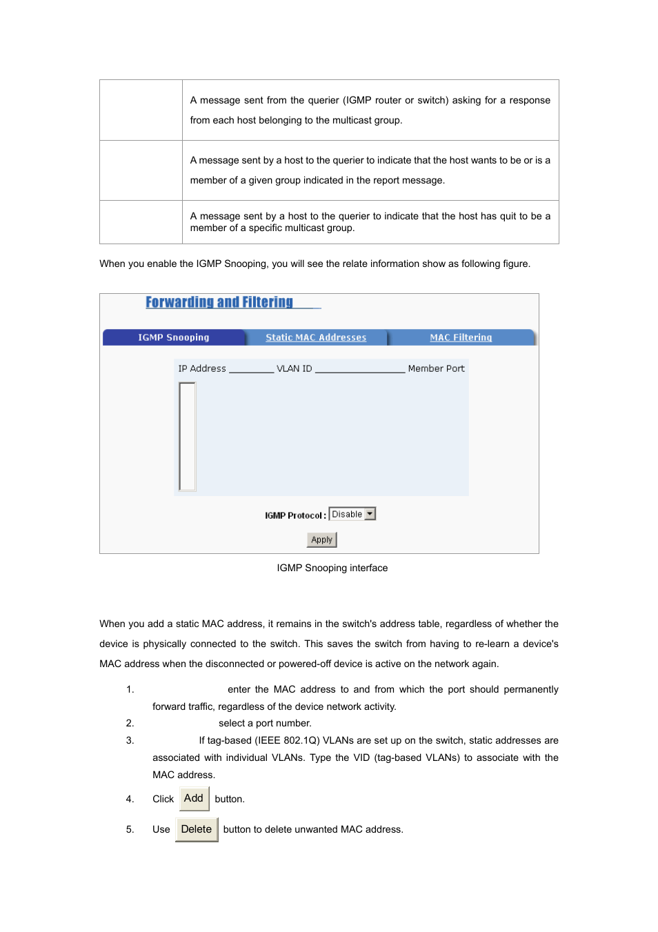 2 static mac address | Planet Technology WGSW-2620P User Manual | Page 104 / 131