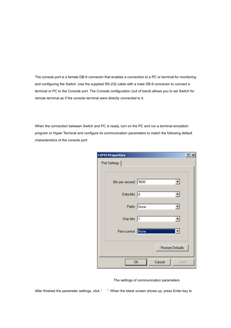Console management, 1 connecting to the switch, 2 login in the console interface | Planet Technology WGSW-2620P User Manual | Page 12 / 131