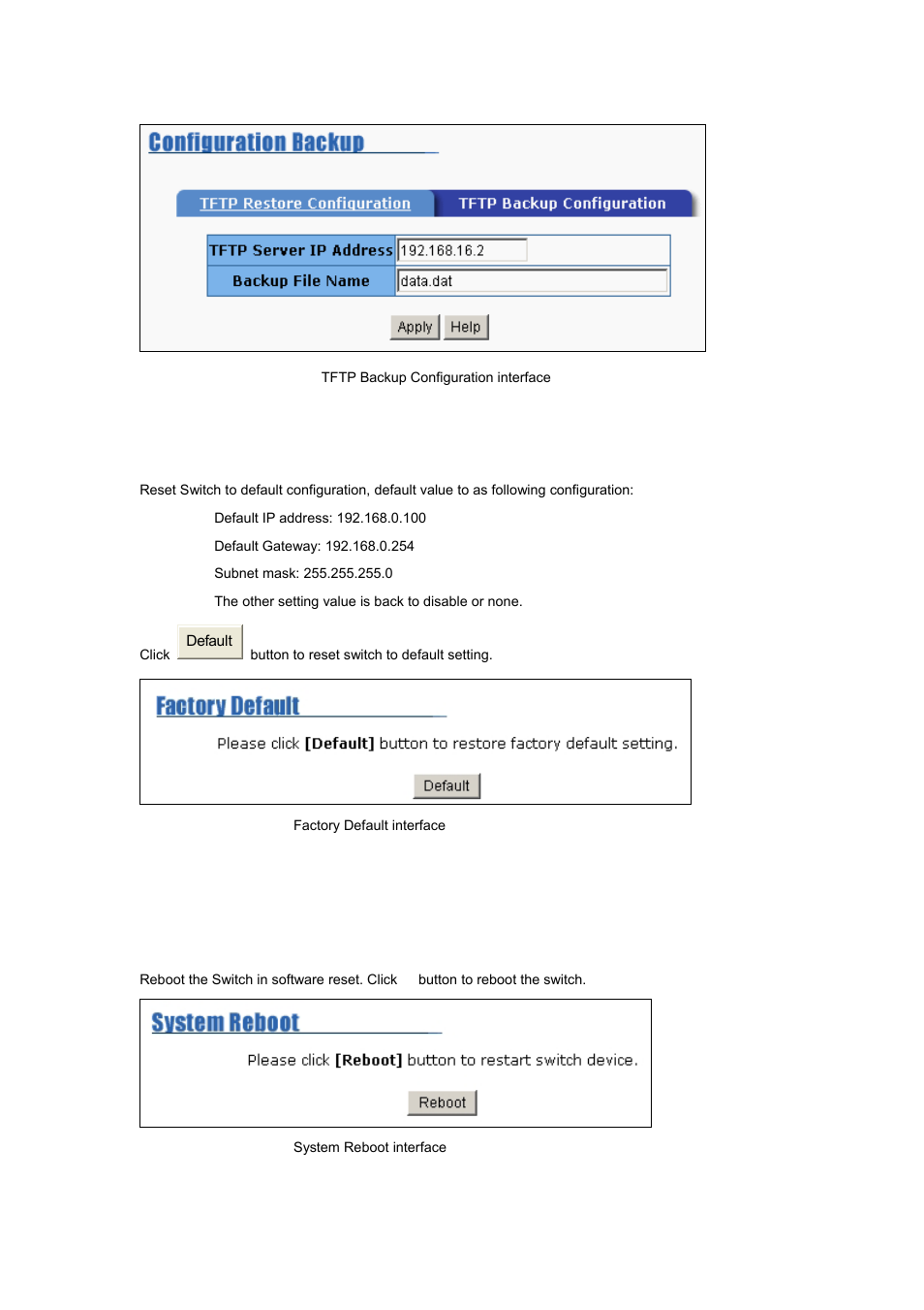 10 factory default, 11 system reboot | Planet Technology WGSW-2620P User Manual | Page 124 / 131
