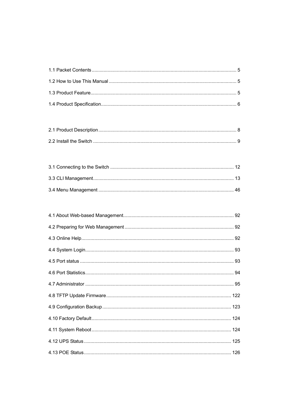 Planet Technology WGSW-2620P User Manual | Page 3 / 131