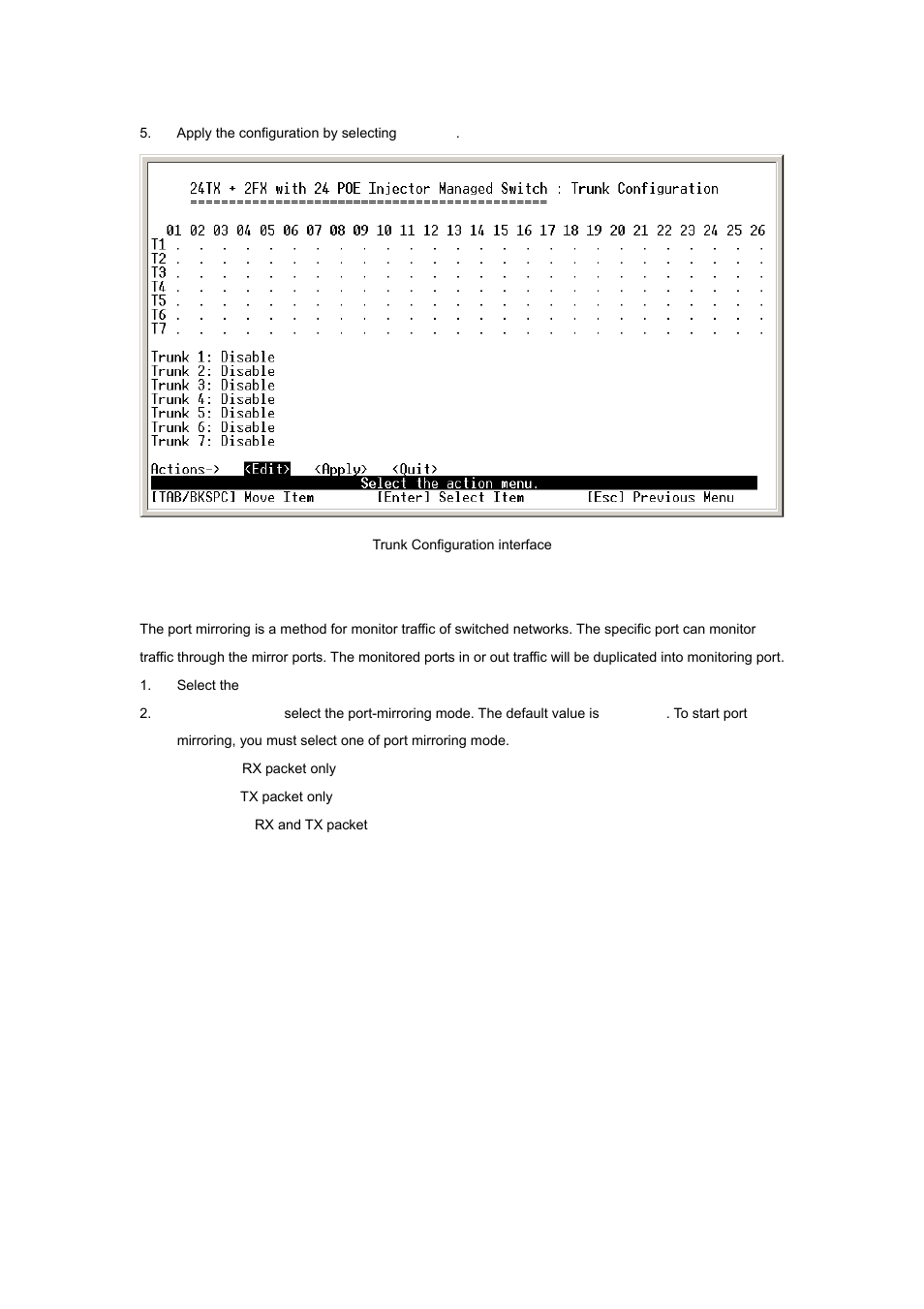 4 port mirroring configuration | Planet Technology WGSW-2620P User Manual | Page 57 / 131