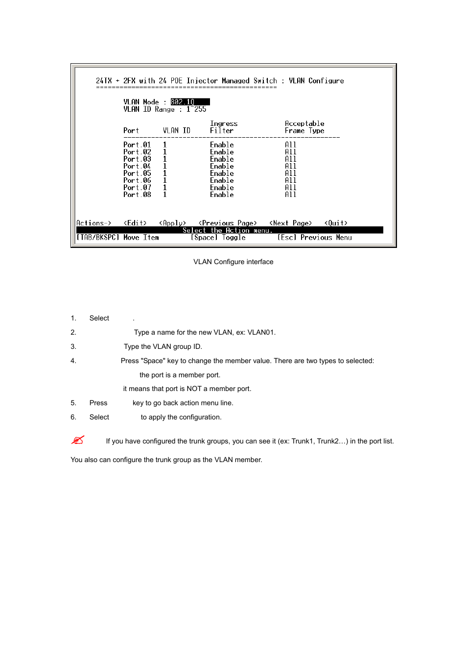 2 create vlan group | Planet Technology WGSW-2620P User Manual | Page 60 / 131